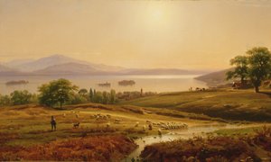Poranek nad jeziorem Maggiore, 1860