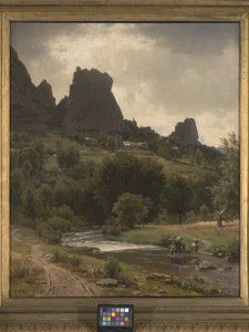 Summer Pastorale (widok na Kallenfels) (olej na płótnie) autorstwa Thomas Worthington Whittredge