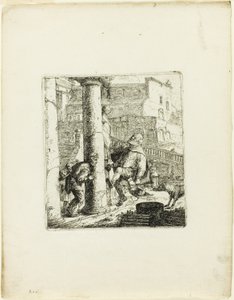 Ślepy żebrak oszukany przez Lazarillo autorstwa Thomas Wyck