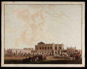Stary dom rządowy z perspektywy Kalkuty autorstwa Thomas und William Daniell