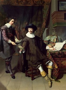 Constantijn Huygens (1596-1687) i jego urzędnik, 1627