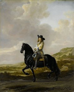 Pieter Schout na koniu, 1660 (olej na miedzi)