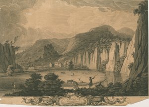 Wetton Mill: rycina, bd [ok. 1743] (druk) autorstwa Thomas of Derby (after) Smith