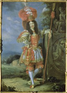Leopold I (1640-1705), cesarz rzymski, w kostiumie teatralnym, przebrany za Acisa z La Galatea, favola do muzyki Antonio Draghiego, 1667 (olej na miedzi)