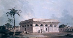 Sześćdziesiąta Czwarta Khamba, Nizamuddin, New Delhi (Kolorowy Aquatint) autorstwa Thomas und William Daniell
