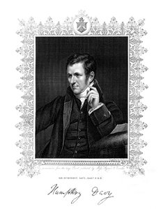 Sir Humphry Davy, kornwalijski chemik i fizyk, XIX wiek.