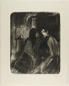Kłótliwe prostytutki autorstwa Théophile Alexandre Pierre Steinlen