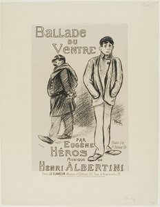Ballade du Ventre autorstwa Théophile Alexandre Pierre Steinlen
