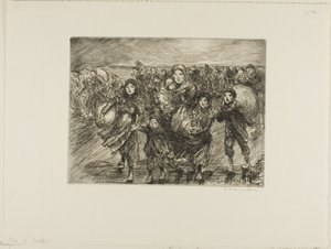 Przed inwazją autorstwa Théophile Alexandre Pierre Steinlen