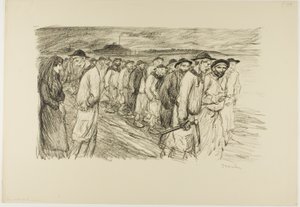 Wychodząc z kopalni autorstwa Théophile Alexandre Pierre Steinlen