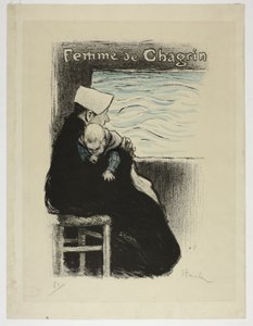 Kobieta smutku autorstwa Théophile Alexandre Pierre Steinlen