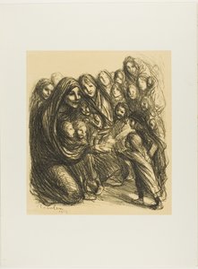 Dla córek żołnierzy poległych na Polu Honoru, płyta trzynasta z Actualités autorstwa Théophile Alexandre Pierre Steinlen