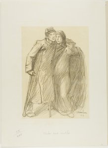 Pomoc rannym autorstwa Théophile Alexandre Pierre Steinlen