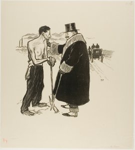W dół autorstwa Théophile Alexandre Pierre Steinlen