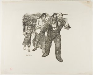 Oburzenie w Pas-de-Calais autorstwa Théophile Alexandre Pierre Steinlen
