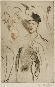 Płyta ze szkicami, nr 2 autorstwa Théophile Alexandre Pierre Steinlen