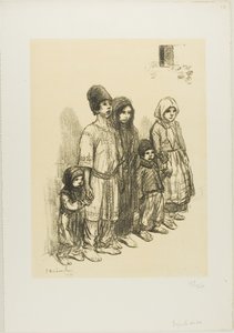 Serbskie dzieci autorstwa Théophile Alexandre Pierre Steinlen