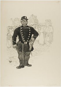 Bezpieczeństwo na ulicy autorstwa Théophile Alexandre Pierre Steinlen