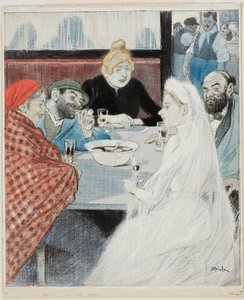 Panna młoda autorstwa Théophile Alexandre Pierre Steinlen
