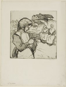 Knitter autorstwa Théophile Alexandre Pierre Steinlen