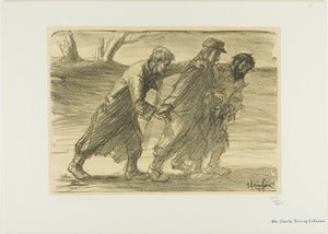 Trzech towarzyszy autorstwa Théophile Alexandre Pierre Steinlen