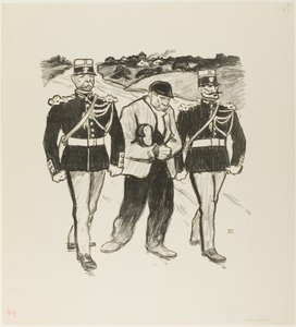 Bez centa autorstwa Théophile Alexandre Pierre Steinlen