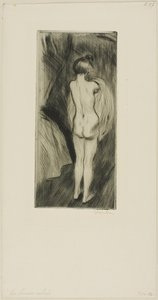 Kobieta stojąca autorstwa Théophile Alexandre Pierre Steinlen
