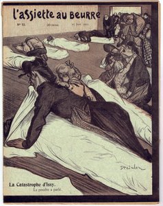 Okładka „L’Plate au beurre” w kolorze satyrycznym autorstwa Théophile Alexandre Steinlen
