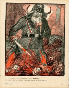 Okładka „”L’Plate au beurre””, numer 357, Satyryczna w kolorach autorstwa Théophile Alexandre Steinlen