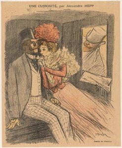 Ilustrowany Gil Blas: Ciekawostka, Alexandre Hepp, 1897. autorstwa Théophile Alexandre Steinlen