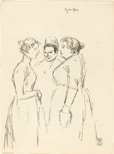 Plotkara, koniec XIX-początek XX wieku. autorstwa Théophile Alexandre Steinlen