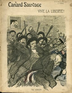 Ilustracja Steinlena (1859-1923) do okładki Dzikiej kaczki autorstwa Théophile Alexandre Steinlen