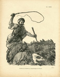 Ilustracja Steinlena (1859-1923) w Dzikiej kaczce autorstwa Théophile Alexandre Steinlen