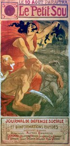 Magazyn socjalistyczny Le Petit Sou, c1879-1923 autorstwa Théophile Alexandre Steinlen