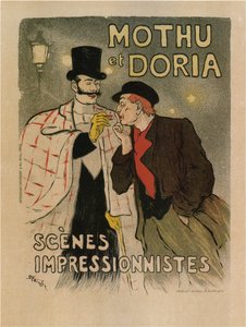 Mothu i Doria. Sceny impresjonistyczne, 1893 autorstwa Théophile Alexandre Steinlen