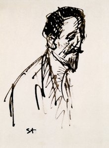Portret Jehana Rictusa, XX wiek autorstwa Théophile Alexandre Steinlen