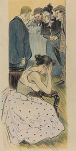 Jego pieśń rodzinna, 1893. autorstwa Théophile Alexandre Steinlen