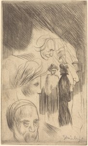 Płyta szkicu autorstwa Théophile Alexandre Steinlen