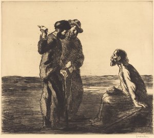 Trzech Towarzyszy autorstwa Théophile Alexandre Steinlen