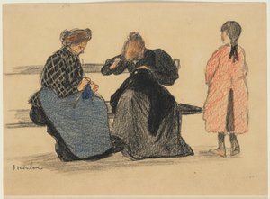 Trzy postacie autorstwa Théophile Alexandre Steinlen