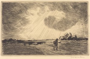 Burza z piorunami autorstwa Théophile Alexandre Steinlen