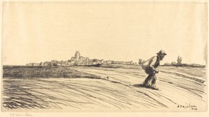 Włóczęga z pakietem autorstwa Théophile Alexandre Steinlen