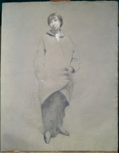 Młoda kobieta w płaszczu autorstwa Théophile Alexandre Steinlen