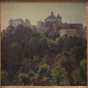 Widok na Ariccia i Palazzo Chigi oraz S. Maria dell