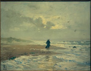 Widok na plażę. Grenen koło Skagen