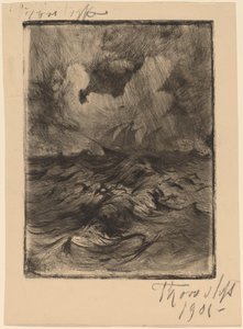 Burza na morzu autorstwa Thorvald Simeon Niss