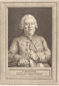 N.Beaujeon autorstwa Thérèse Éléonore Lingée after Charles Nicolas Cochin II