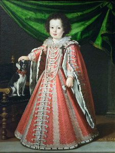 Portret Vittorii della Rovere jako dziecka autorstwa Tiberio di Titi