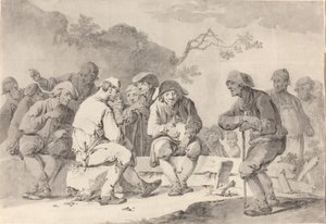 Autoportret z Country Folk z Appenzell autorstwa Tiberius Dominikus Wocher