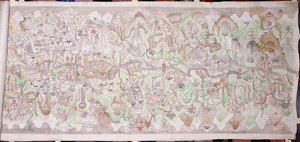 Koniec słońca carskiego rongkoru (malowana tkanina) autorstwa Tibetan School